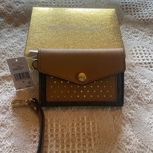 Michael Kors brown leather wallet brand new